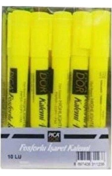 Picador Fosforlu Kalem Pastel Sarı 421 10 Adet Sarı Picador Fosforlu Kalem Pastel Sarı 421 10 Adet Sarı