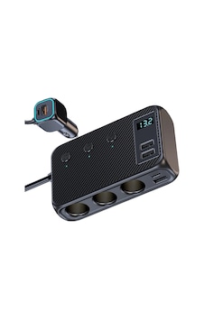 Araç Çakmaklık Çoğaltıcı Usb Type-c Şarj Aleti Mt-a9875