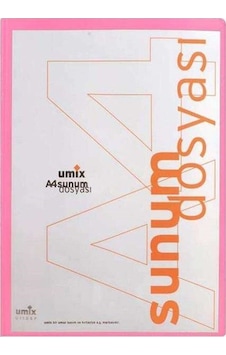 Umix Önden Cepli Pembe Sunum Dosyası A4 10 Yaprak Diğer