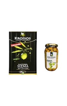 Kroisos Zeytinyağı Ve Yeşil Zeytin Sofra Paketi Kroisos Zeytinyağı Ve Yeşil Zeytin Sofra Paketi