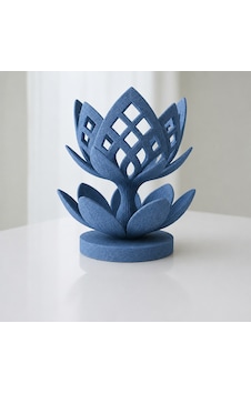 Northcity 3d Baskı Lotus Çiçeği Mumluk - Dekoratif Tealight Mumluk-mavi Açık Mavi Northcity 3d Baskı Lotus Çiçeği Mumluk - Dekoratif Tealight Mumluk-mavi Açık Mavi