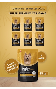 Reflex Plus Pouch Yorkshire Terrier Joint Health Pate Yetişkin Köpek Yaş Maması 85gr X 6 Adet