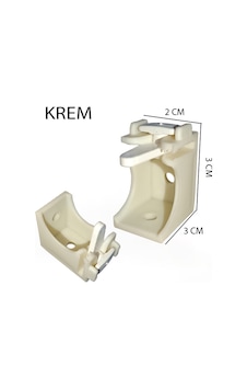 Perdemix Dekoratif Ray Montaj Aparatı Kısa Ayak 3 CM 6 Adet Krem Perdemix Dekoratif Ray Montaj Aparatı Kısa Ayak 3 CM 6 Adet Krem
