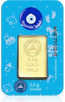 Ahlatcı Kuyumculuk 24 Ayar 2.5 Gram Erkek Bebek Altın