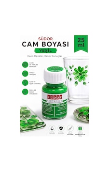 Cam Boyası Vitray Boyası 25 Ml 1 Adet Südor Su Bazlı Renkli Cam Vitray Boyası Sanat Hobi Yeşil Cam Boyası Vitray Boyası 25 Ml 1 Adet Südor Su Bazlı Renkli Cam Vitray Boyası Sanat Hobi Yeşil