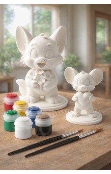 Tom Ve Jerry Figür Boyama Seti 2 Figür 6 Renk Boya 2 Fırça Kendin Boya Hobi Seti Sevgililiere Veya Çocuklara Aktivite Tom Ve Jerry Figür Boyama Seti 2 Figür 6 Renk Boya 2 Fırça Kendin Boya Hobi Seti Sevgililiere Veya Çocuklara Aktivite