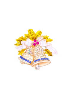 Kadınlar Kristal Rhinestone Küçük Noel Bell Broş Pin Sevimli Takı Noel Yeni Yıl Hediyesi Çok Renkli Kadınlar Kristal Rhinestone Küçük Noel Bell Broş Pin Sevimli Takı Noel Yeni Yıl Hediyesi Çok Renkli