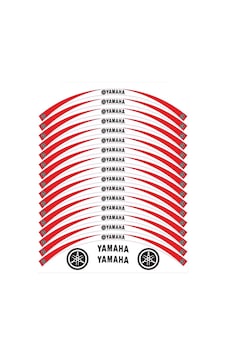 Yamaha R 25 Jant Şeridi Beyaz - Kırmızı Yamaha R 25 Jant Şeridi Beyaz - Kırmızı