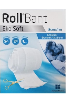 Roll Bant Eko Soft Kesilebilir Yara Bandı 8cmX1m Roll Bant Eko Soft Kesilebilir Yara Bandı 8cmX1m