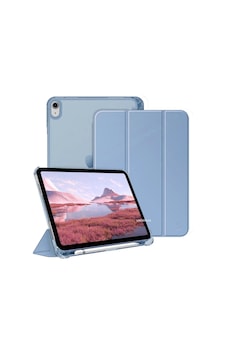 Apple iPad Uyumlu 11. A16 11inç/10. 10.9inç İle Uyumlu Kılıf Cover Kalem Bölmeli Pc Case Gökyüzü Mavisi Sku: Zeusb0dwn5fjfw Arka Kapak