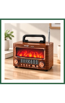 Bezos Şömineli Retro Radyo Bluetooth Hoparlör - Am/fm/sw Usb/type-c Şarjlı Bzs01 Bezos Şömineli Retro Radyo Bluetooth Hoparlör - Am/fm/sw Usb/type-c Şarjlı Bzs01