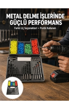 Kapsamlı Matkap Ucu Seti Organizer Kutulu Ahşap Metal Beton Delme Yeni Nesil 98969652 Kapsamlı Matkap Ucu Seti Organizer Kutulu Ahşap Metal Beton Delme Yeni Nesil 98969652