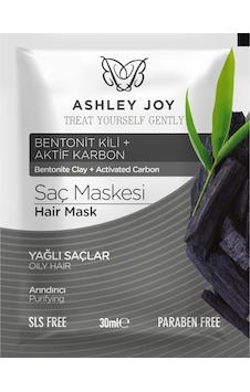Ashley Joy Bentonit Kili İçeren Yağlı Saçlar İçin Saç Maskesi 30 ML Ashley Joy Bentonit Kili İçeren Yağlı Saçlar İçin Saç Maskesi 30 ML