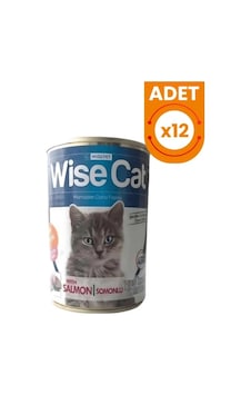 Wise Cat Somonlu Yetişkin Konserve Kedi Maması 12 Adet 400 Gr Wise Cat Somonlu Yetişkin Konserve Kedi Maması 12 Adet 400 Gr