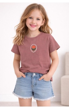 Yale Kids 3-8 Yaş Kız Çocuk Tişört Gül Kurusu Yale Kids 3-8 Yaş Kız Çocuk Tişört Gül Kurusu