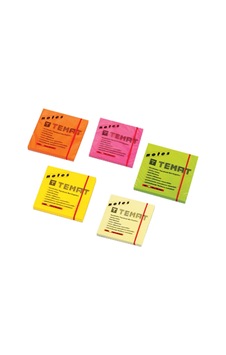 Temat Yapışkanlı Not Kağıdı 75x75 Mm, Fosforlu, Renkli Set Temat Yapışkanlı Not Kağıdı 75x75 Mm, Fosforlu, Renkli Set