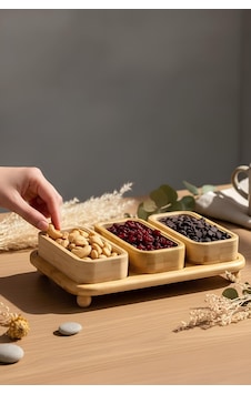 Bambu Tepsili 3'lü Dikdörtgen Çerezlik, Kahvaltılık, Sunumluk 25 16,5 Cm Bej - 829909338 Bej Bambu Tepsili 3'lü Dikdörtgen Çerezlik, Kahvaltılık, Sunumluk 25 16,5 Cm Bej - 829909338 Bej