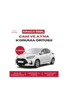 Toyota Yaris Buz Ve Kar Önleyici Aynalı Cam Koruma Örtüsü - 4 Mevsim Güneş Korumalı Toyota Yaris Buz Ve Kar Önleyici Aynalı Cam Koruma Örtüsü - 4 Mevsim Güneş Korumalı