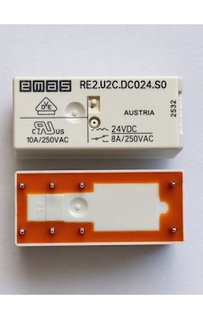 Emas Re2.u2c.dc024 ,24vdc 2a2k/8a İnce-8pin Röle Emas Re2.u2c.dc024 ,24vdc 2a2k/8a İnce-8pin Röle
