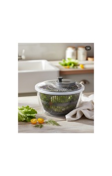 Pratik Sebze Kurutucu Ve Salata Hazırlayıcı 4.5 L Geniş Hazneli Gri - 843984977 Diğer