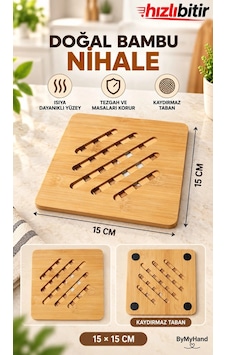 Bymyhand Doğal Ahşap Kare Nihale