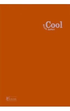 Cool Turuncu Dikişli Plastik Kapak 40 Yaprak A4 Müzik Defteri