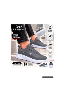 Branca Unisex Erkek Kadın Yarı Ortapedik Günlük Spor Sneaker Yürüyüş Outdoor Ayakkabı Füme Branca Unisex Erkek Kadın Yarı Ortapedik Günlük Spor Sneaker Yürüyüş Outdoor Ayakkabı Füme