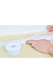 Beyaz Su Sızdırmaz Lavabo Kenar Bandı Kutusuz 3.2m Belirtilmemiş