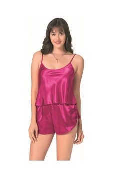 İkikareshop Vişne Saten Babydoll Şort Takımı Zarif Kadın Gece Giyim Çok Renkli İkikareshop Vişne Saten Babydoll Şort Takımı Zarif Kadın Gece Giyim Çok Renkli