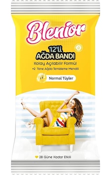 Blenior Normal Tüyler için Ağda Bantları 12'li Blenior Normal Tüyler için Ağda Bantları 12'li