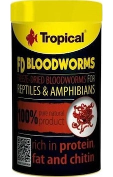 Tropical Fd Blood Worms Kan Kurdu 250ml 17gr Tropical Fd Blood Worms Kan Kurdu 250ml 17gr