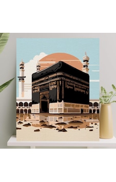 Palmiye Hobi Sanat Sayılarla Boyama Tuval Seti Fırça Boya Dahil Çıtalı 40x50 Cm - Kabe Palmiye Hobi Sanat Sayılarla Boyama Tuval Seti Fırça Boya Dahil Çıtalı 40x50 Cm - Kabe