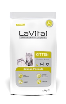 La Vital Kitten Somonlu Yavru Kedi Maması 1500 G La Vital Kitten Somonlu Yavru Kedi Maması 1500 G