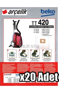 Arçelik Uyumlu S 4210 4240 4250 Süpürge Toz Torbası 20 Adet (103044429) Arçelik Uyumlu S 4210 4240 4250 Süpürge Toz Torbası 20 Adet (103044429)