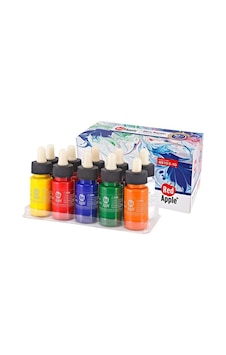 Red Apple Ebru Boyası 10 Renkx25 Ml Set Red Apple Ebru Boyası 10 Renkx25 Ml Set