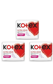 Kotex Ultra Uzun Kanatlı Hijyenik Gece Pedi 7'li X 3 Paket Kotex Ultra Uzun Kanatlı Hijyenik Gece Pedi 7'li X 3 Paket