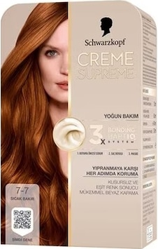 Schwarzkopf Creme Supreme Saç Boyası Sıcak Bakır 7-7