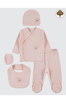 Civil Baby Bebek Organik 5'li Zıbın Takımı 0-1 Ay Pembe Civil Baby Bebek Organik 5'li Zıbın Takımı 0-1 Ay Pembe