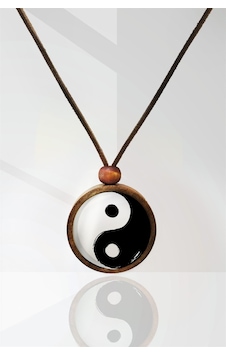 Yin Yang Ahşap Kolye N11.43319 Sarı Yin Yang Ahşap Kolye N11.43319 Sarı