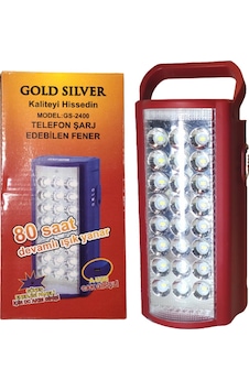 Enfago Gold Silver Gs-2400 Fener-telefon Şarj Siyah Enfago Gold Silver Gs-2400 Fener-telefon Şarj Siyah