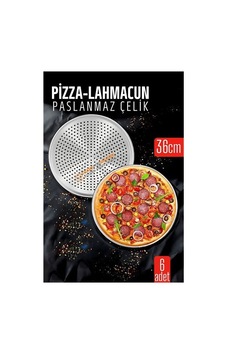6 Lı Paslanmaz Çelik Pizza-lahmacun Tepsisi Delikli Tasarım İle Mükemmel Pişirme 36 Cm 722229 Siyah 6 Lı Paslanmaz Çelik Pizza-lahmacun Tepsisi Delikli Tasarım İle Mükemmel Pişirme 36 Cm 722229 Siyah