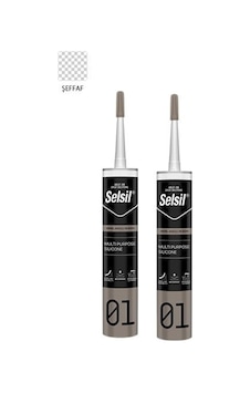 Selsil Genel Amaçlı Silikon - 280gr Şeffaf 2 Adet Selsil Genel Amaçlı Silikon - 280gr Şeffaf 2 Adet