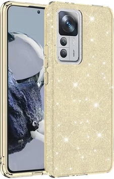 More TR Xiaomi Mi 12T Kılıf Zore Shining Silikon - Gold