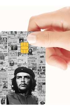 Che Guevara Gazete Temalı Kredi Ve Banka Kartı Kaplama Sticker Standart Che Guevara Gazete Temalı Kredi Ve Banka Kartı Kaplama Sticker Standart