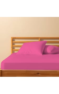 %100 Pamuklu Tek Kişilik Lastikli Çarşaf 120x200+30 50x70 Yastık Kılıfı 1 Adet Pembe %100 Pamuklu Tek Kişilik Lastikli Çarşaf 120x200+30 50x70 Yastık Kılıfı 1 Adet Pembe
