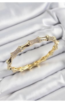 Pirinç Zirkon Taşlı Kemik Model Gold Renk Vip Kadın Bileklik Çok Renkli Pirinç Zirkon Taşlı Kemik Model Gold Renk Vip Kadın Bileklik Çok Renkli