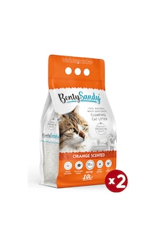 Benty Sandy Portakal Kokulu İnce Topaklaşan Bentonit Kedi Kumu 2 x 10 L Benty Sandy Portakal Kokulu İnce Topaklaşan Bentonit Kedi Kumu 2 x 10 L