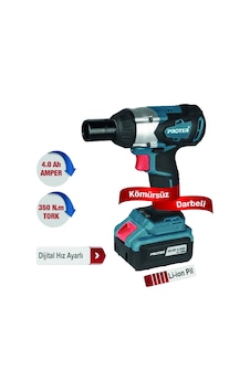Proter PST 460 WS 1/2' 350 Nm Kömürsüz Darbeli Şarjlı Somun Sökme