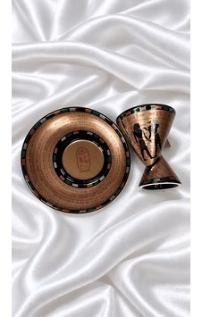 Antik Mısır Firavun Desenli Çift Yönlü Kahve Fincan Seti Gold Siyah Detaylı - Single Shot Duble Boyutlu Altın - Siyah Antik Mısır Firavun Desenli Çift Yönlü Kahve Fincan Seti Gold Siyah Detaylı - Single Shot Duble Boyutlu Altın - Siyah