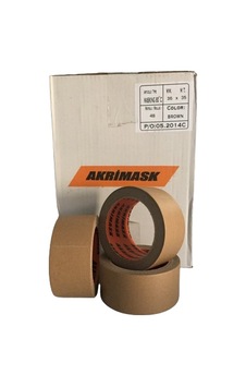 Akrimask Maskeleme Bandı 36mmx35mt Kahverengi 1 Koli 48 Adet